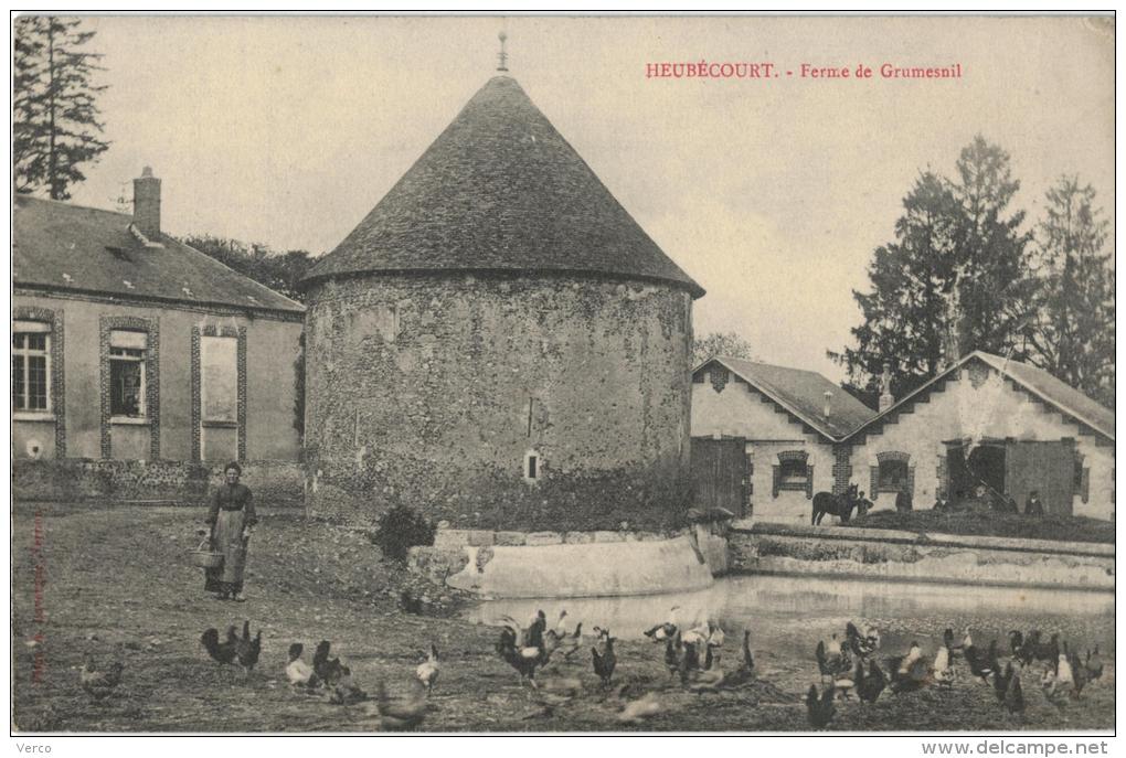 Carte Postale Ancienne De HEUBECOURT - Hébécourt