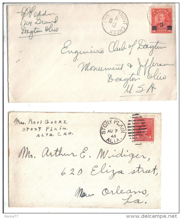 BOL973 - GRAN BRETAGNA , Due Lettere Commerciale Per Gli USA - Histoire Postale