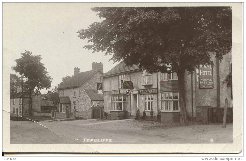 YORKS - THIRSK - TOPCLIFFE SHOWING ANGEL HOTEL RP   Y1778 - Other & Unclassified