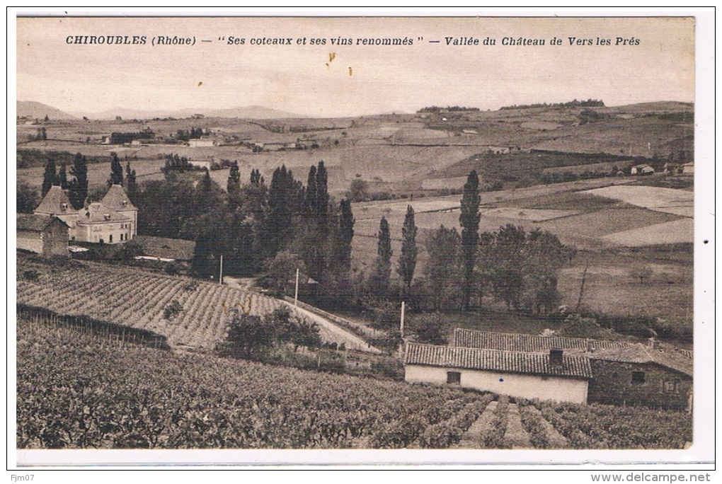 69 - CHIROUBLES -Vallée Du Chateau De Vers Les Prés - Chiroubles