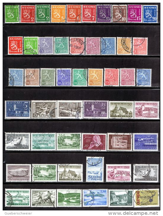 FIN 8 - FINLANDE LOT DE 52 TP OBLITERES - Collections