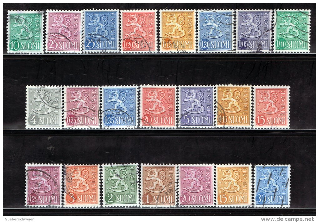 FIN 10 - FINLANDE LOT DE 67 TP OBLITERES - Collections