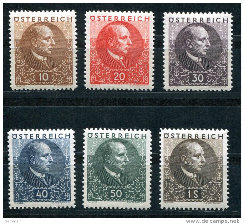 1420 - ÖSTERREICH / AUSTRIA - Mi.Nr. 512-517 - Mit Falz - Unused Stamps