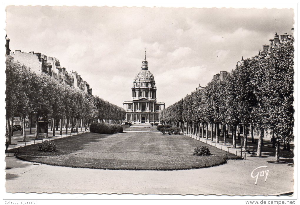 CP, 75, PARIS Et Ses Merveilles, Avenue De Breteuil Et Dôme Des Invalides, Vierge - Piazze