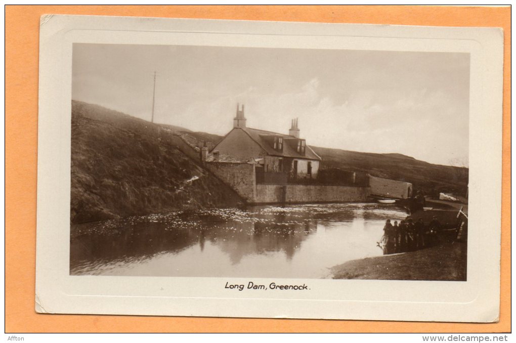 Greenock Long Dam 1905 Postcard - Renfrewshire