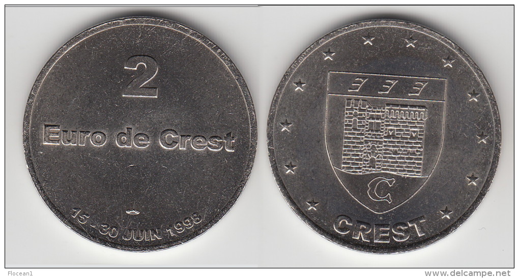 **** 2 EURO DE CREST - 15 AU 30 JUIN 1998 - PRECURSEUR EURO **** EN ACHAT IMMEDIAT !!! - Euro Van De Steden