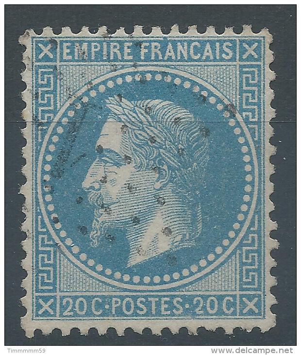 Lot N°22615  Variété/n°29, Oblit étoile Chiffrées 1 De PARIS (Pl De La Bourse), Tache Bleu Sur 2 De 20C - 1863-1870 Napoleon III With Laurels