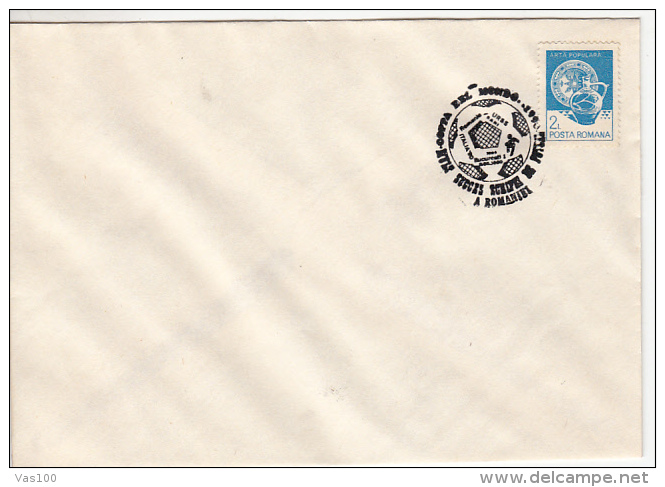 SOCCER, ITALY'90 WORLD CUP, SPECIAL POSTMARK ON COVER, 1990, ROMANIA - 1990 – Italien