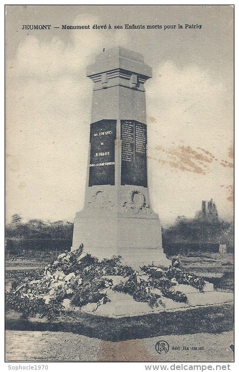 NORD PAS DE CALAIS - 59 - NORD - JEUMONT - Monument Aux Morts Pour La Patrie - Jeumont