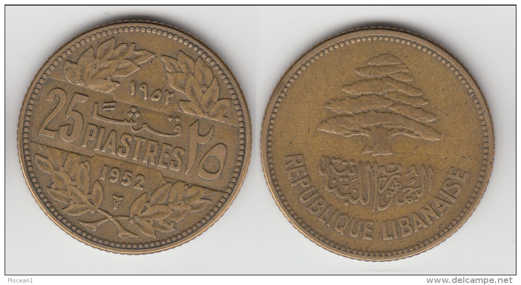 **** LIBAN - LEBANON - 25 PIASTRES 1952 **** EN ACHAT IMMEDIAT !!! - Liban