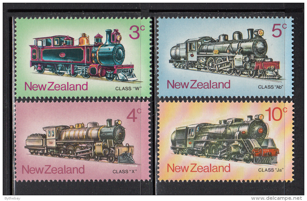 New Zealand MNH Scott #517-#520 Set Of 4 Steam Locomotives - Nuevos