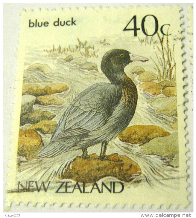 New Zealand 1987 Blue Duck 40c - Used - Used Stamps
