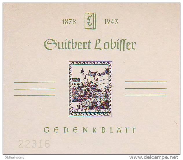 0815n: Austria Lobisser, Not Issued, Reprint Of Essay 1. Republic, Gedenkblatt - Ongebruikt