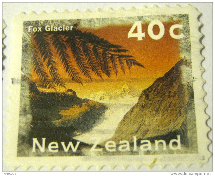 New Zealand 1996 Fox Glacier 40c - Used - Gebraucht