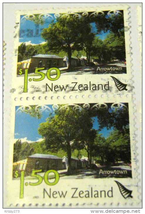 New Zealand 2003 Arrowtown $1.50 X2 - Used - Gebraucht