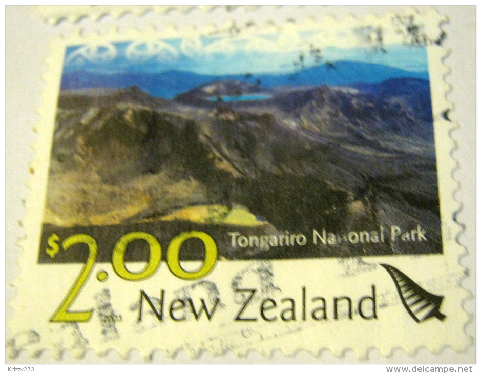 New Zealand 2003 Tongariro National Park $2.00 - Used - Gebraucht