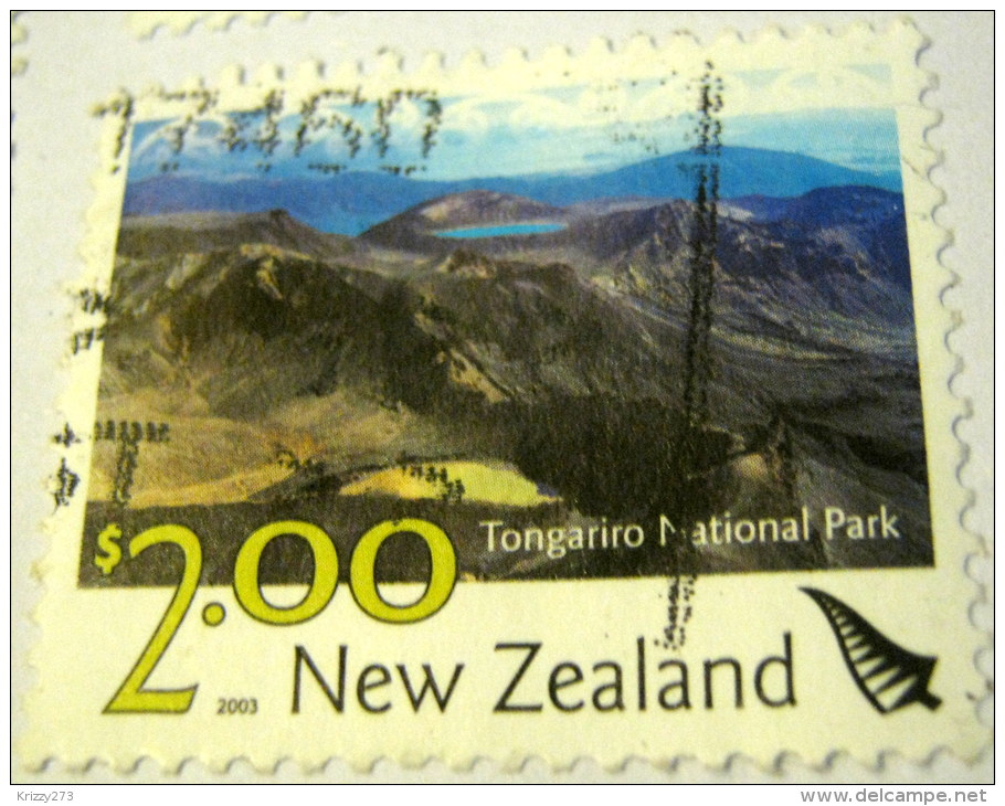 New Zealand 2003 Tongariro National Park $2.00 - Used - Gebraucht