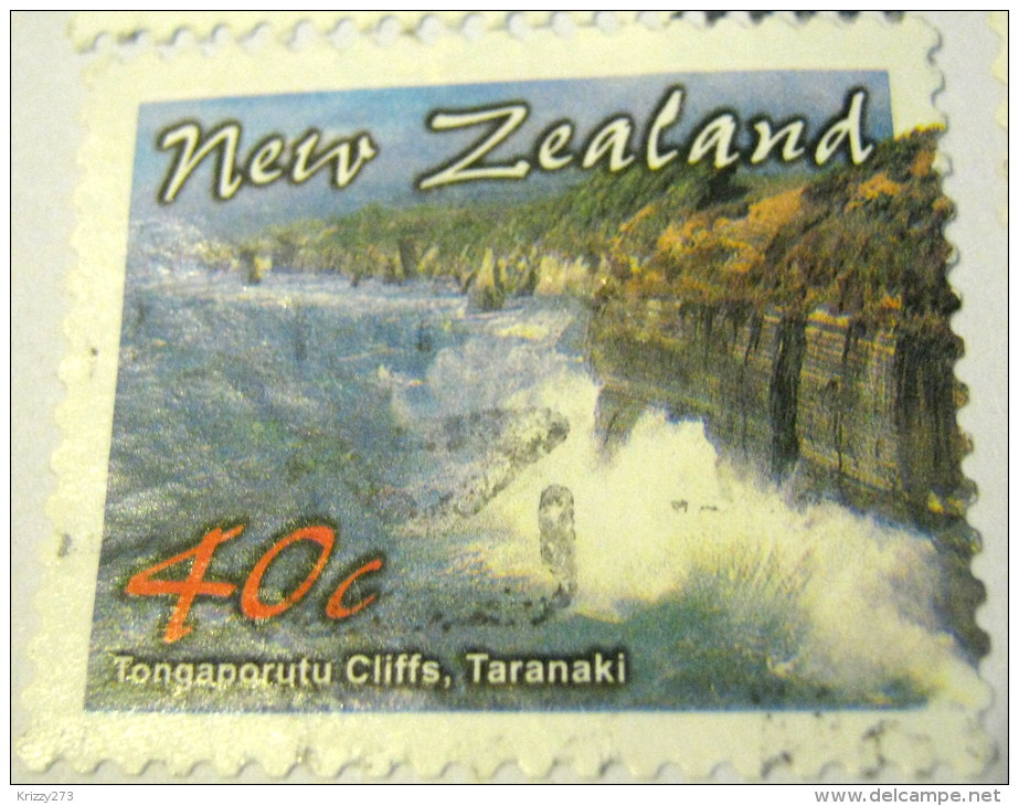 New Zealand 2002 Tongaporutu Cliffs Taranaki 40c - Used - Used Stamps