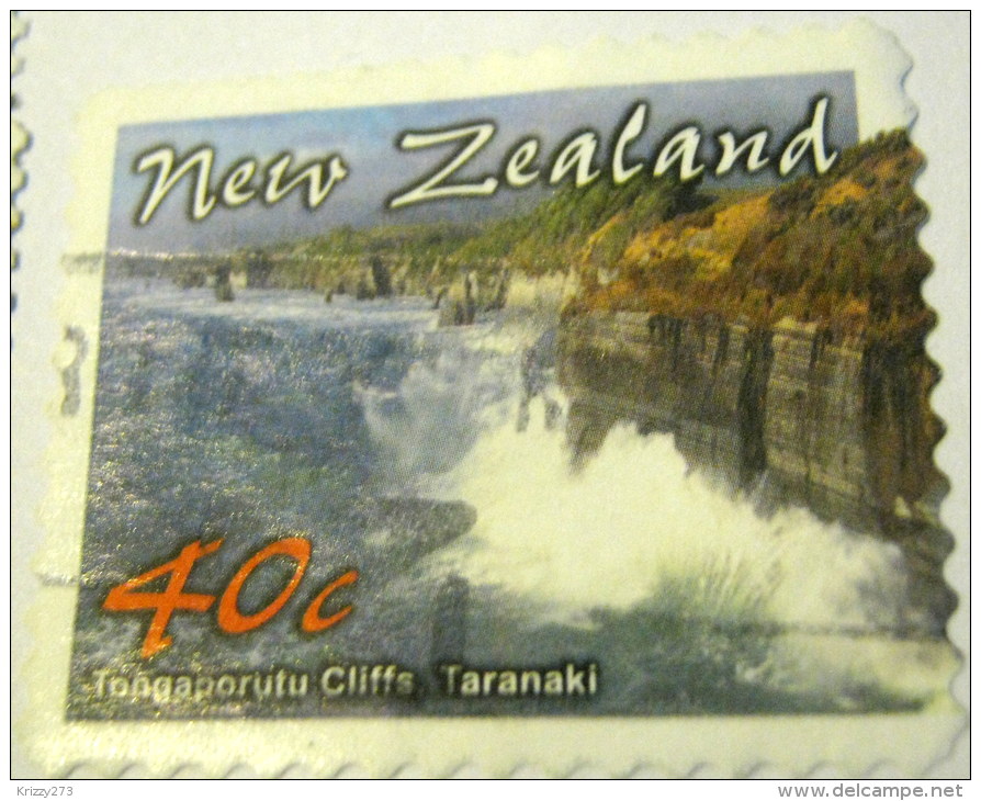 New Zealand 2002 Tongaporutu Cliffs Taranaki 40c - Used - Gebraucht
