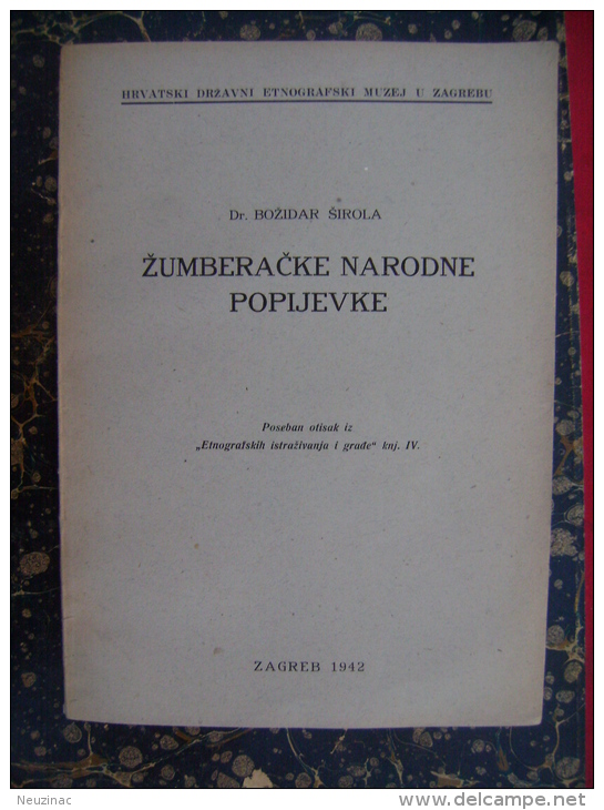 Croatia-Slovenia-Serbia-Zumberacke Narodne Popijevke-1942   (k-2) - Slavische Talen