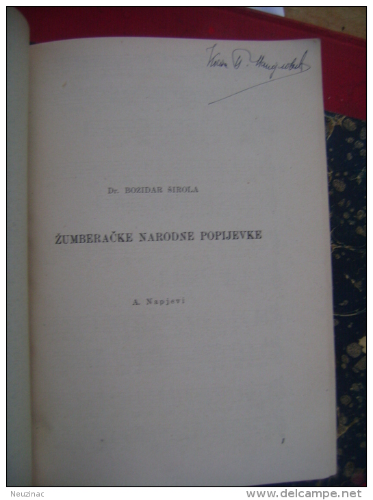 Croatia-Slovenia-Serbia-Zumberacke Narodne Popijevke-1942   (k-2) - Slavische Talen