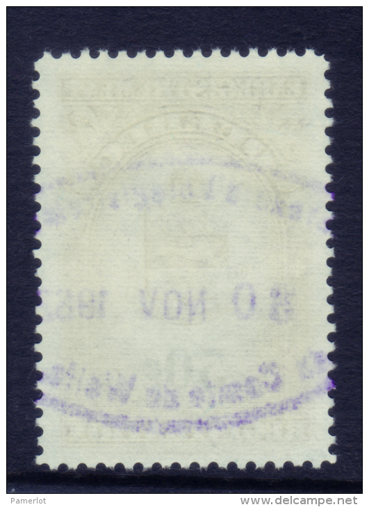 Fiscaux #QR33 ( 50 C Coat Of Arms  ) Timbre Taxe Quebec Registration Canada Revenue Stamp Recto /verso - Steuermarken