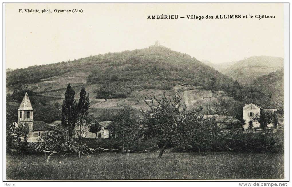 8245- Ain -   AMBERIEU  :  Village Des ALLIMES Et Le Chateau        Phot. F. Vialatte ,Oyonnax - Non Classés