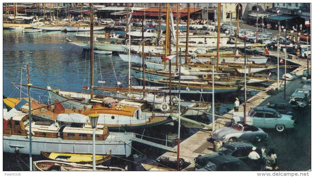 Saint-Tropez: PORSCHE 356 B 1600S CABRIOLET, RENAULT FREGATE, SIMCA VEDETTE, CITROËN 2CV - Yachts - Auto/Car/Voiture - Toerisme