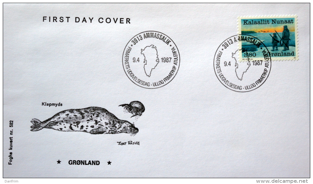 Greenland 1987 Year Of The Hunter MiNr.173  FDC ( Lot Ks)  FOGHS COVER - FDC