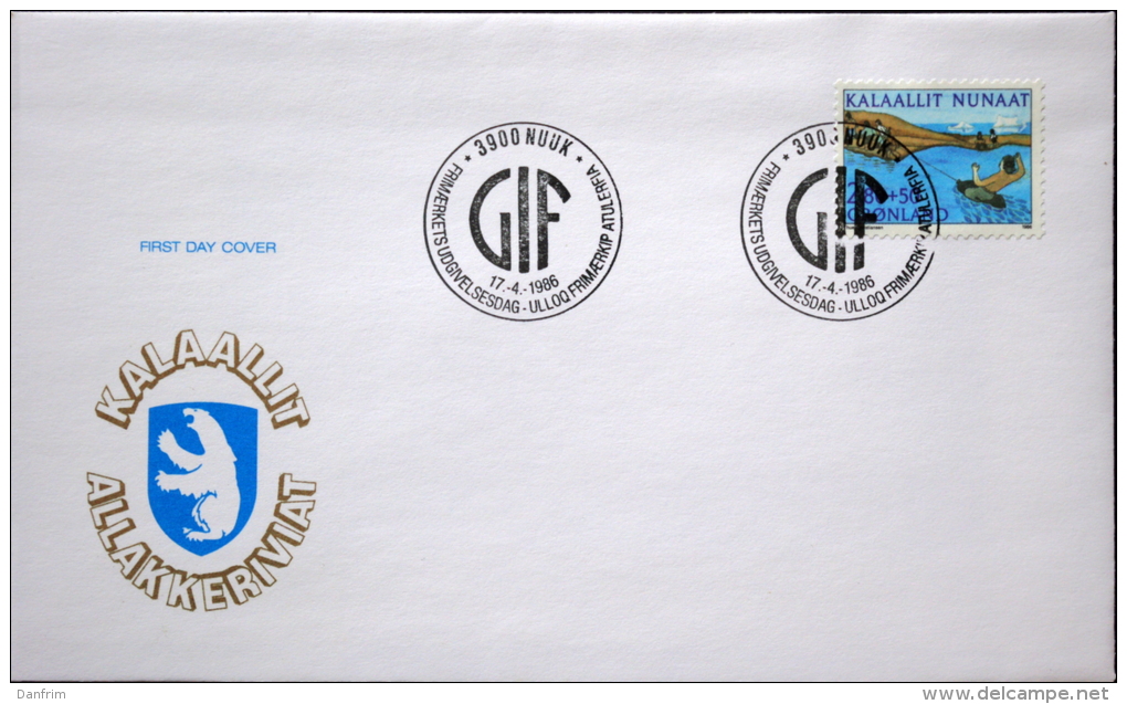 Greenland 1986 Sporthilfe  MiNr.164  FDC ( Lot Ks) - FDC