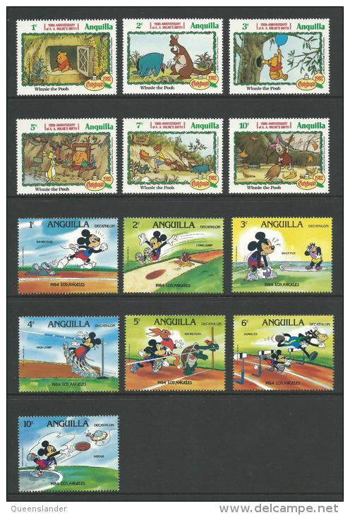 Small Collection All  MUH Includes Set Of 3 1981 Charles & Di Wedding  Nice SG Catalogue Value - Anguilla (1968-...)