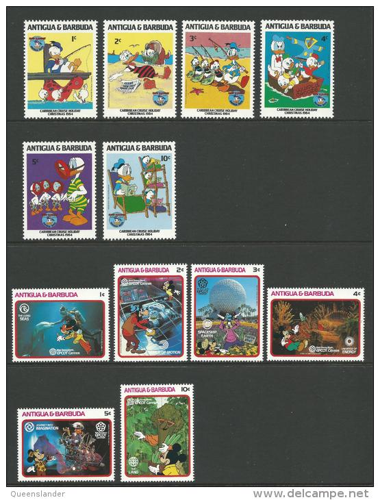 Collection All Appear To Be   MUH Includes Disney Etc   Nice SG Catalogue Value - Antigua And Barbuda (1981-...)