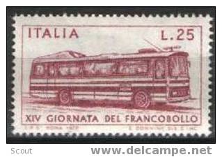 ITALIA - ITALIE - ITALY - 1972 -  XIV JOURNEE DU TIMBRE YT 1117 ** - Bus