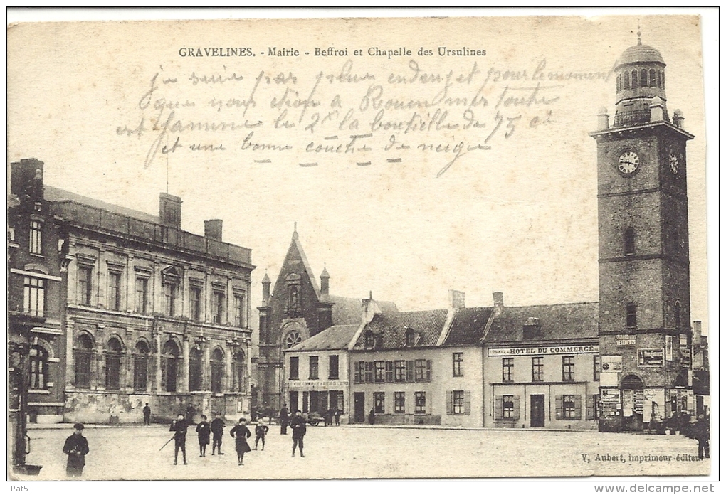 59 - Gravelines : Mairie, Beffroi Et Chapelle Des Ursulines - Gravelines