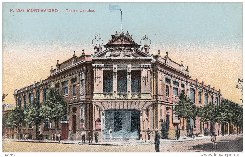 CPA - Montevidéo - Teatro Urquisa - Uruguay