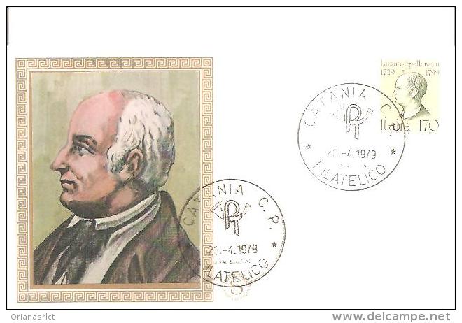 69854) Busta Primo Giorno -  Lazzaro Spallanzani Del 23-4-1979 - FDC