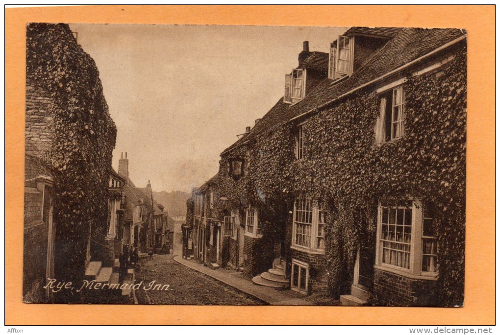 Rye Mermaid Inn Old Postcard - Rye