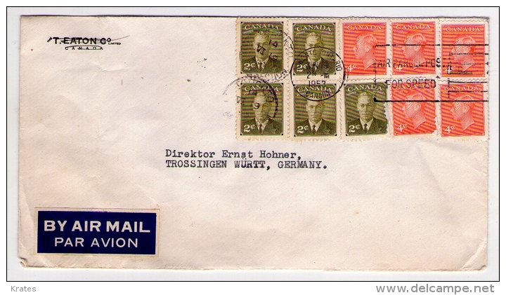 Old Letter - Canada, Air Mail - Airmail