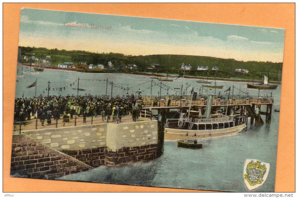 Falmouth Harbour 1905 Postcard - Falmouth