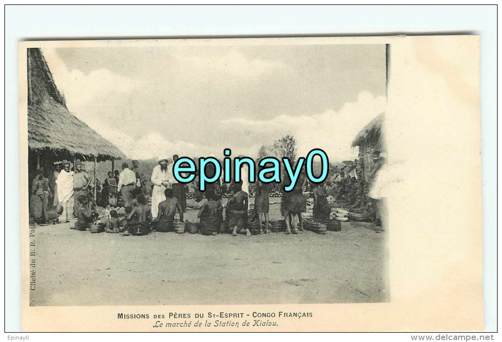 Bf - CONGO FRANCAIS - Le Marché De La Station De Kialou - Cliché Patron - French Congo