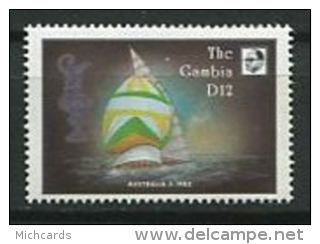 114 GAMBIE 1987 - Voiliers Bateaux - Neuf Sans Charniere (Yvert Du BF 34) - Gambie (1965-...)