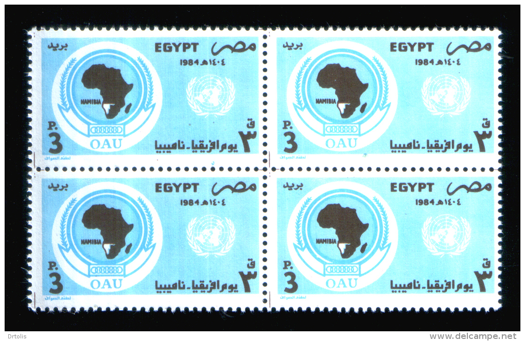 EGYPT / 1984 / UN / OAU / AFRICA DAY / NAMIBIA / MAP / MNH / VF. - Nuevos