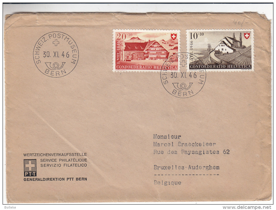 Vignes - Suisse - Lettre De 1946 - Briefe U. Dokumente