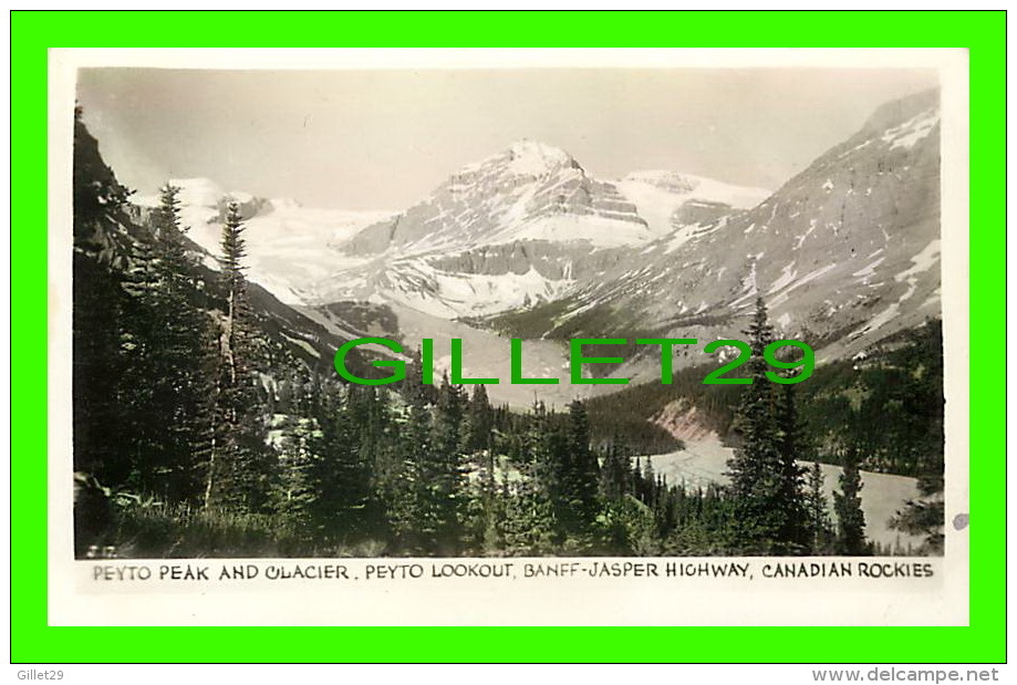 JASPER, ALBERTA - PEYTO PEAK, LOOOKOUT & GLACIER, BANFF-JASPER HIGHWAY, CANADIAN ROCKIES - THE GOWEN SUTTON CO LTD - Jasper