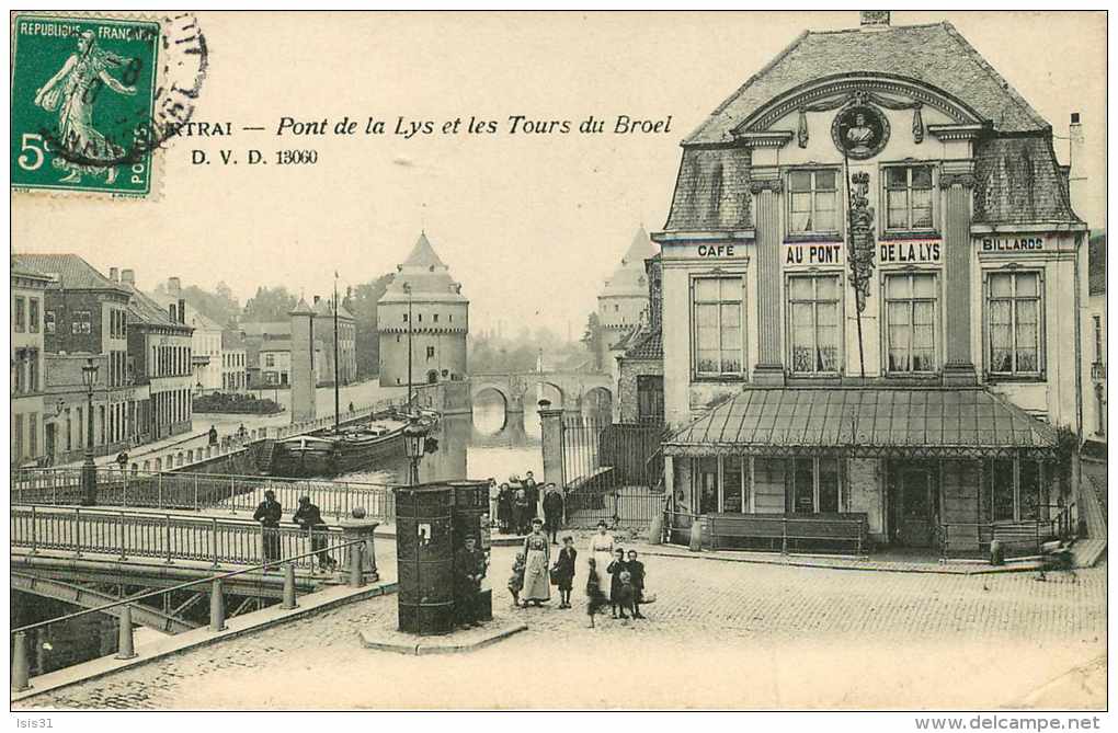 Belgique - Flandre Occidentale - Courtrai - Kortrijk - Pont De La Lys Et Des Tours Du Broel - état - Kortrijk