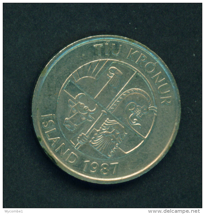 ICELAND - 1987 10k Circ. - Islande