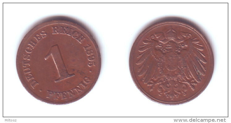 Germany 1 Pfennig 1895 J - 1 Pfennig