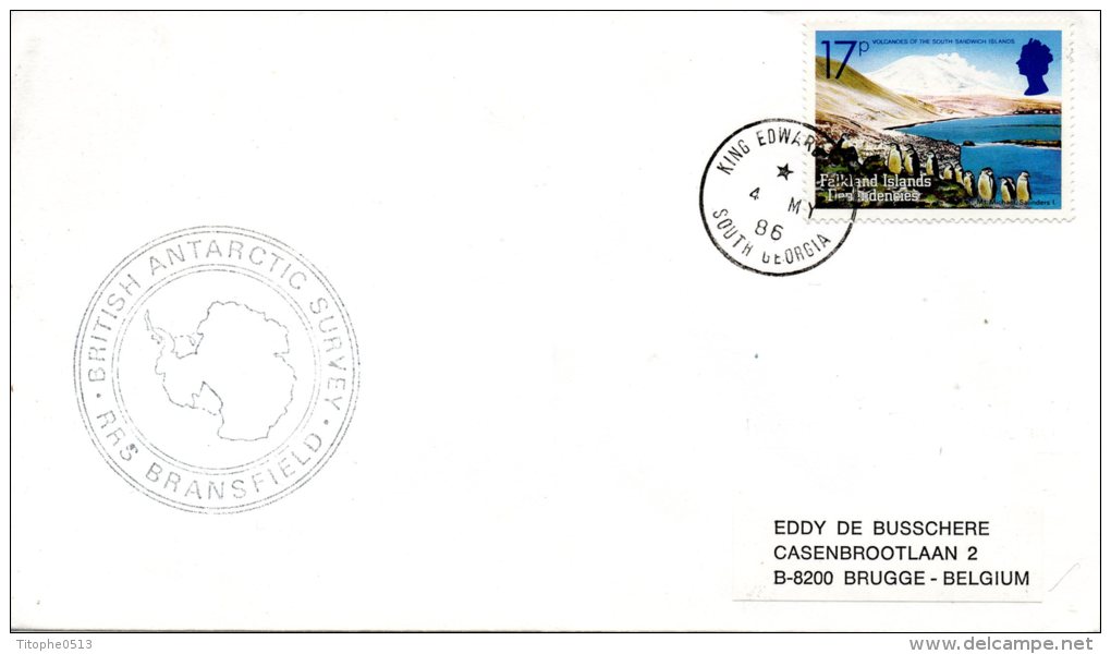 FALKLAND - DEPENDANCES. N°138 Sur Enveloppe Polaire De 1986. British Antarctic Survey. - Forschungsprogramme