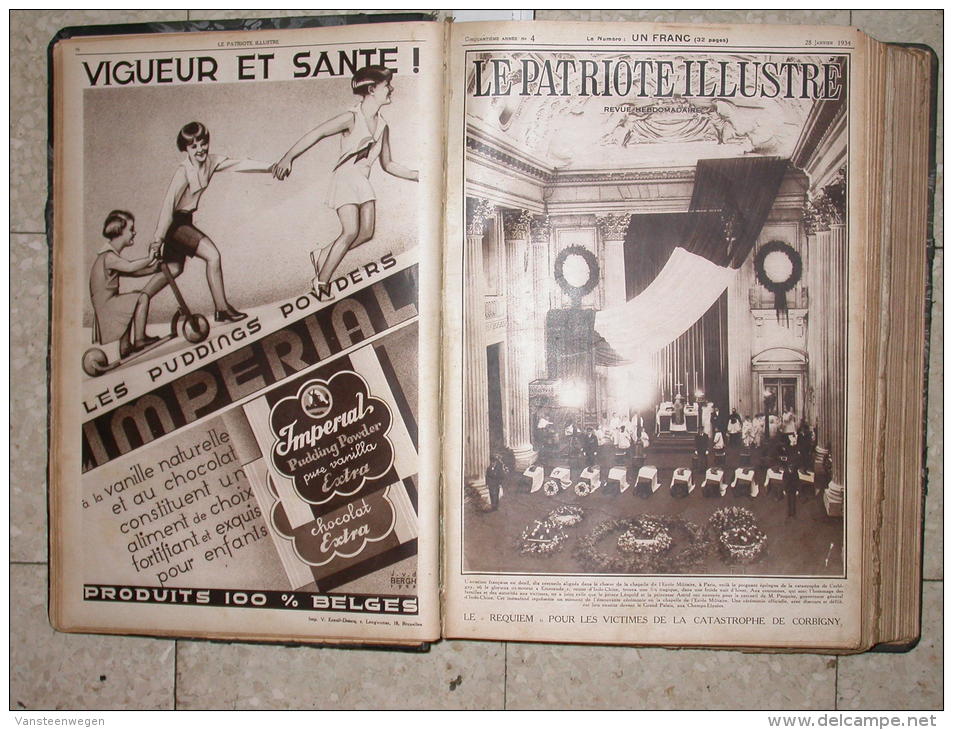 Le Patriote Illustré Année 1934. Relié. - Informations Générales