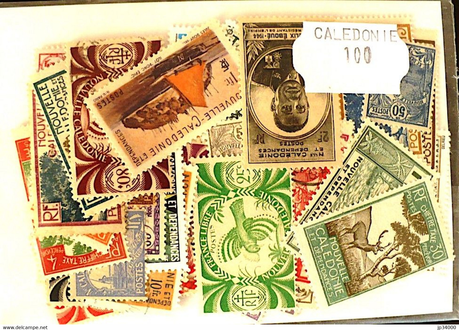 NOUVELLE CALEDONIE  Lot De 100 TIMBRES  Tous Différents Neufs ET Oblitérés - Collezioni & Lotti